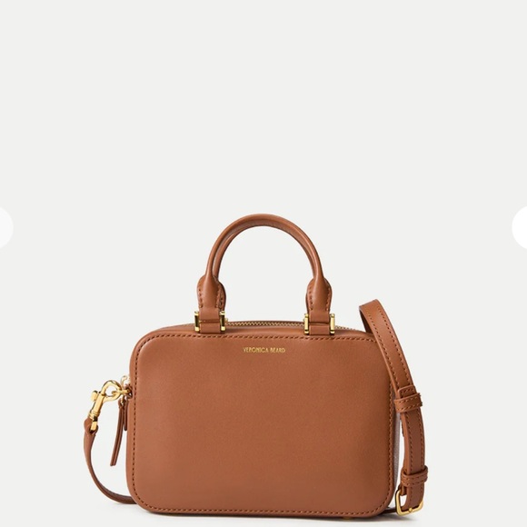 Veronica Beard NWT Boxy Top-Handle Bag Tan Hazel - Picture 15 of 15